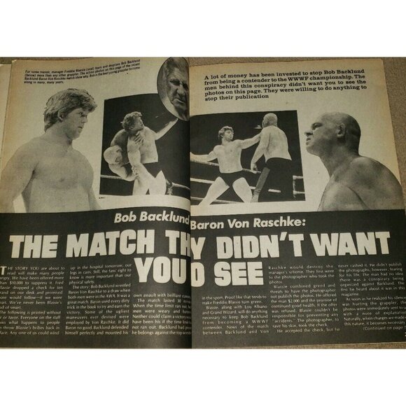 INSIDE WRESTLING 7/77 dusty rhodes/ken patera/ric flair/wahoo mcdaniel - Picture 4 of 5